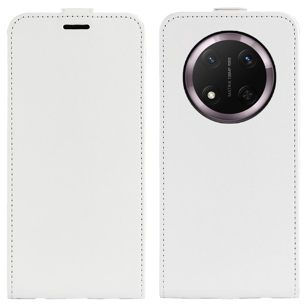 

For Honor Magic7 Lite 5G/X9c 5G/X60 Pro 5G Case with Card Slots Vertical Flip Leather Phone Cover White