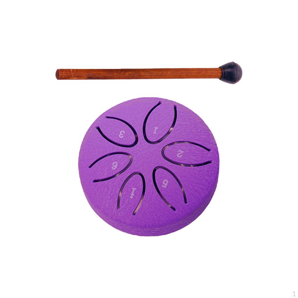 Steel Drum 3 Inch 6 Notes Ethereal Percussion Instrument for Concert Musical Education