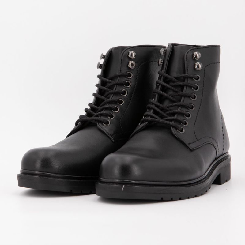 Bottines cuir lisse avec lacets Madrid Homme ELWIN