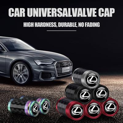 4Pcs Car Wheel Tire Valve Cap Cover Decoration Accessories For CT200h NX300h RX300 RX330 EX300h F Sport IS RX NX ES IS250