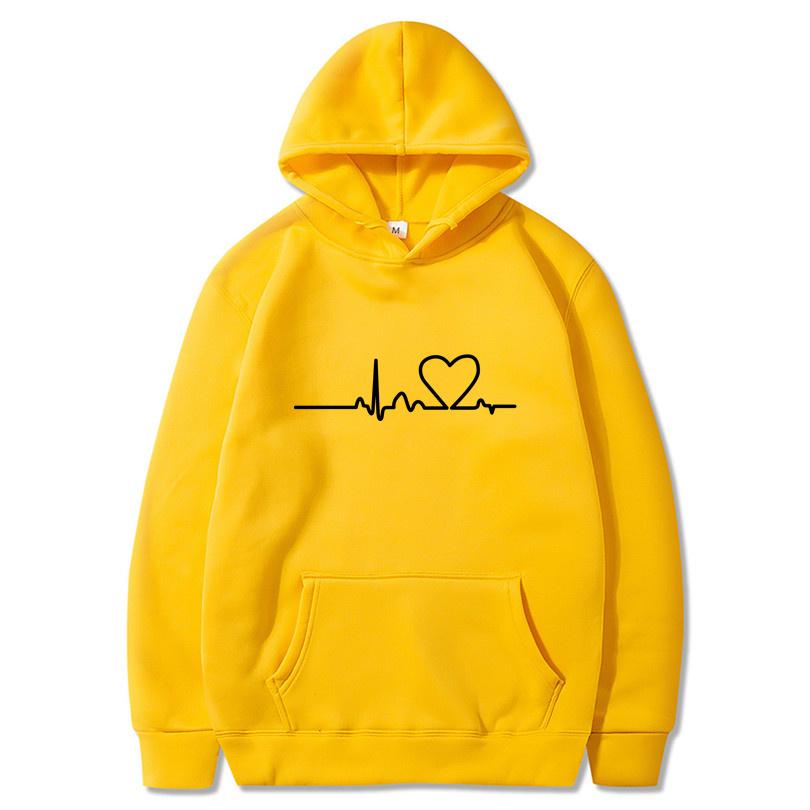 Autumn and Winter New Fashion Hoodies Printed Trendy Sweatshirt with Wool Pullover Hip Hop Street Clothing Top