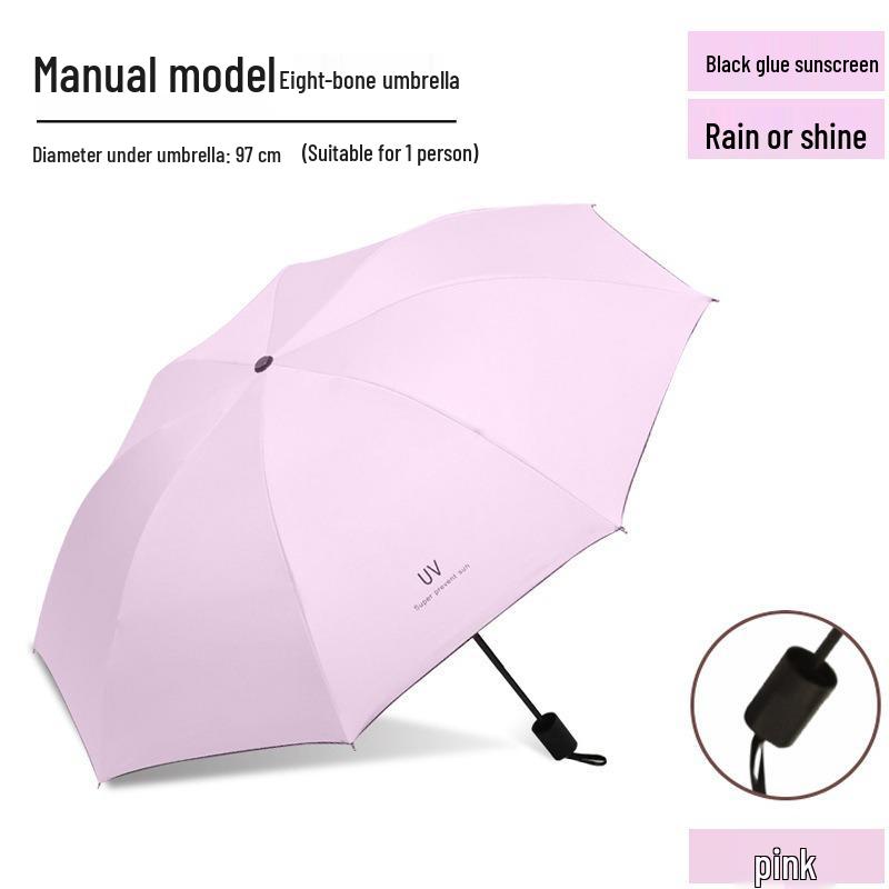 Ombrello Pieghevole di Lusso da Donna: Fiorisce quando bagnato, Protezione dal sole e dalla pioggia, Design pubblicitario