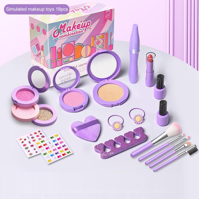 

Kids Toys Simulation Cosmetics Set Pretend Makeup Toys Girls Play House Simulation Make up Educational Toys for Girls Fun Game