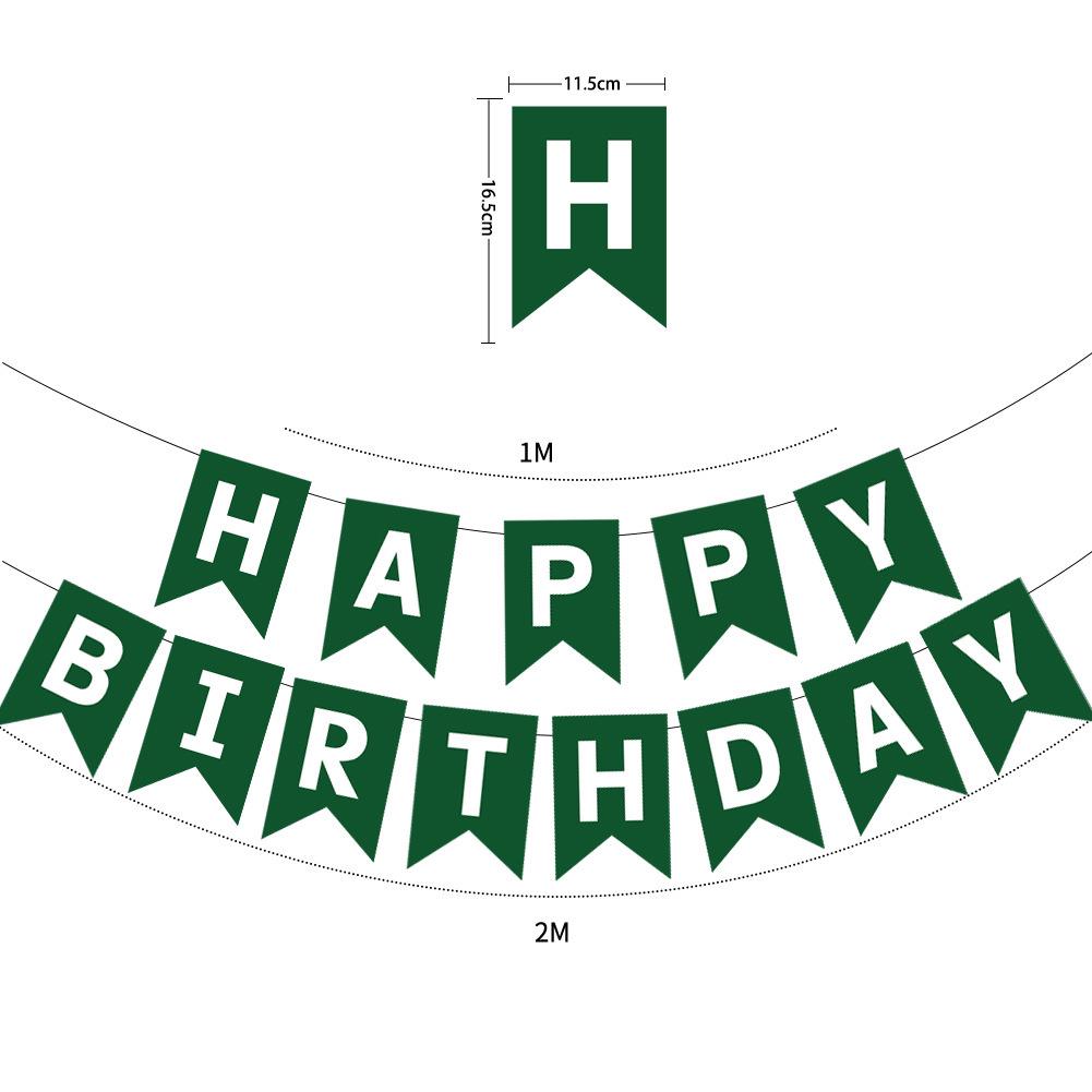 Birthday & Holiday Fishtail Bunting Banner for Parties