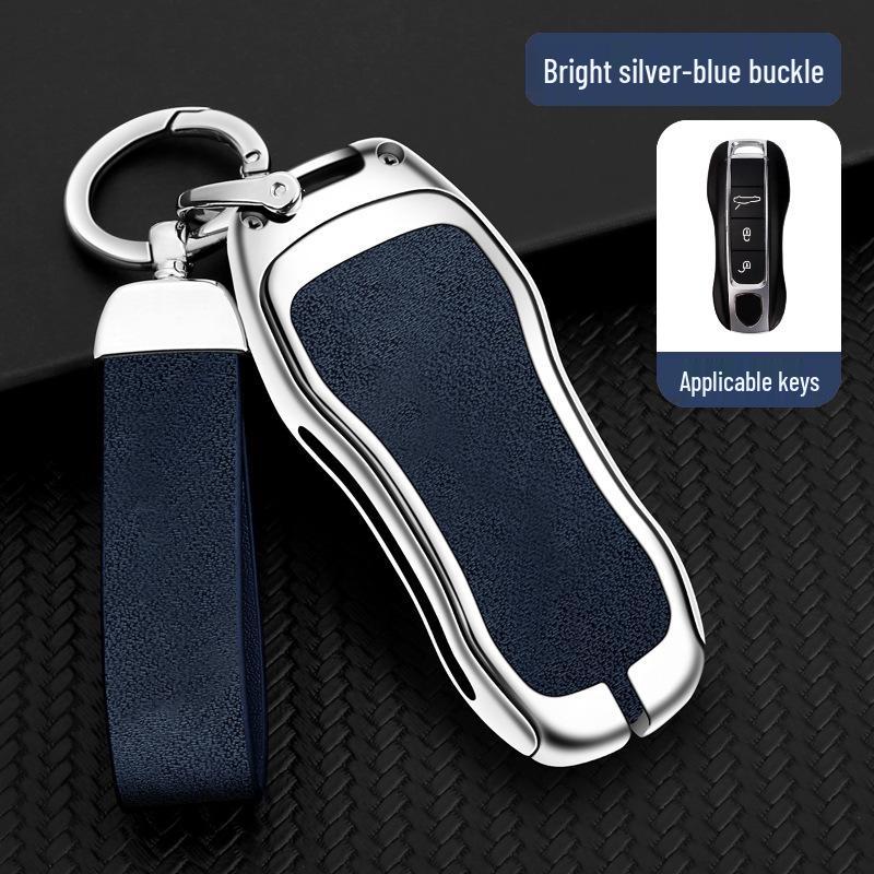 Porsche Sleuteletui Cover voor Cayenne, Panamera, 911, Taycan met Heren Gesp