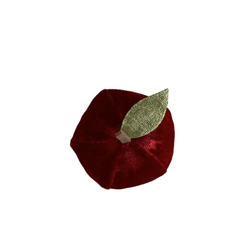 Creative Velvet Duckbill Clip Cute Necklace Hair Accessories Christmas Eve Hair Claw  Girls