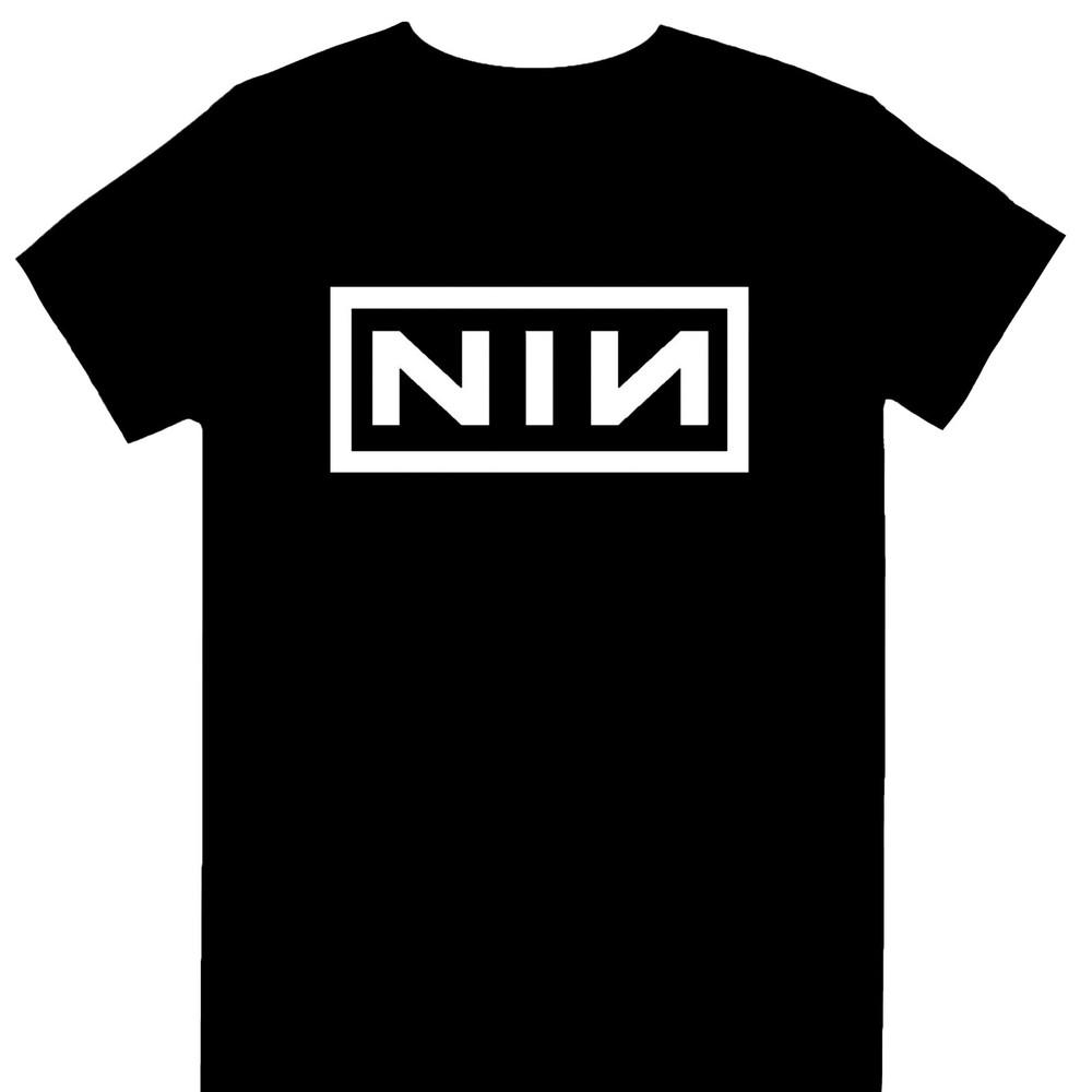 Nine Inch Nails Classic NIN White Logo Licensed T-Shirt S