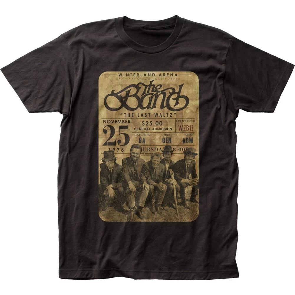 The Band Concert Ticket Mens T Shirt Music Classic Rock Band Tee New Black L