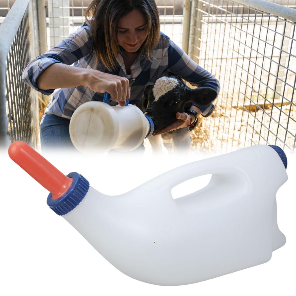 Langlebige Kunststoff-Kälber-Milchflasche Mit Verdickten Sicheren Milchflaschen für Neugeborene Tierpflege
