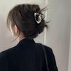 Light Luxury  Irregular Geometric Hollow Shaped Hairpin Advanced Multicolor Metal Shark Clips Simple Hair Accessories