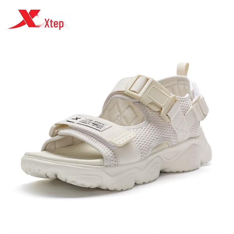 XTEP Men s Soft-Sole Platform Summer Sandals 42