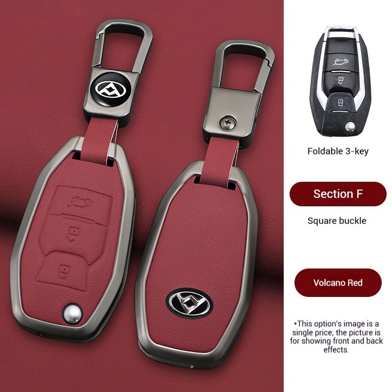 Zinc Alloy Leather Car Remote Key Case Cover For MAXUS LDV T60 G10 G20 V80 V90 T70 D90 2017 G50 D60 Holder Keychain Accessories