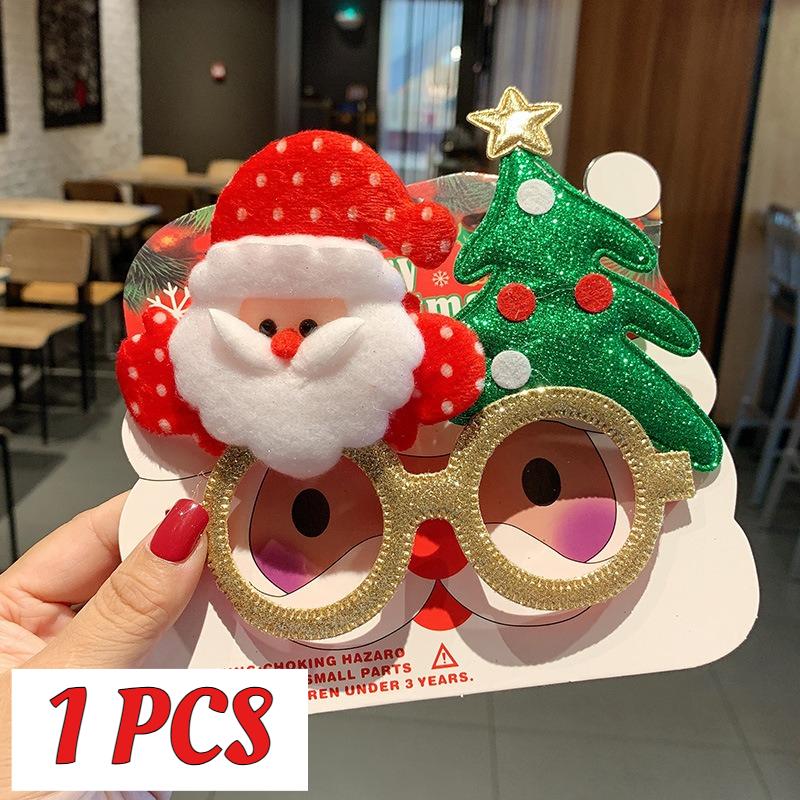 1 Stück Weihnachtsdekorationsbrille Kinder Erwachsene Niedlich Verkleiden Weihnachtsbaum Design Weihnachtsverkleidung Geschenk Brillengestelle
