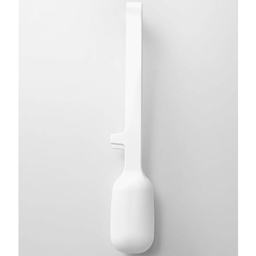 Yamazaki Tower Silicone Cooking Tongs, White, 10cm W x 4.7cm D x 29cm H, Dishwasher Safe, Floating Tips, Spoon Tongs, Pasta Tongs, 1775