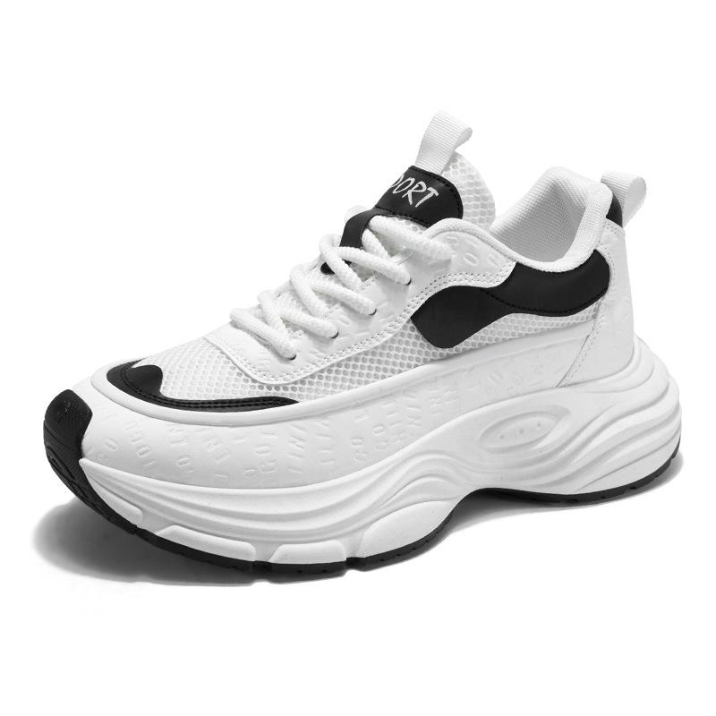 Chunky Sneakers Breathable Mesh Platform Dad Shoes Non-Slip Thick Sole Casual Trainers