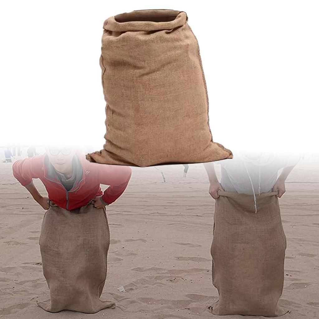 Jutový pytel Velká taška Opakovaně použitelná Vtipná Venkovní Pikniková Párty Závod Brambory pro Den sportu