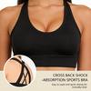 Zeriluna Cross Shock Absorption Sports Bra: Stable, Breathable, Quick-Dry Support for Full Bust.