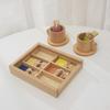Children's Simulation Play House Kitchen Tableware Large Original Wooden Color Boys And Girls Kitchen Utensils Role-playing Toys