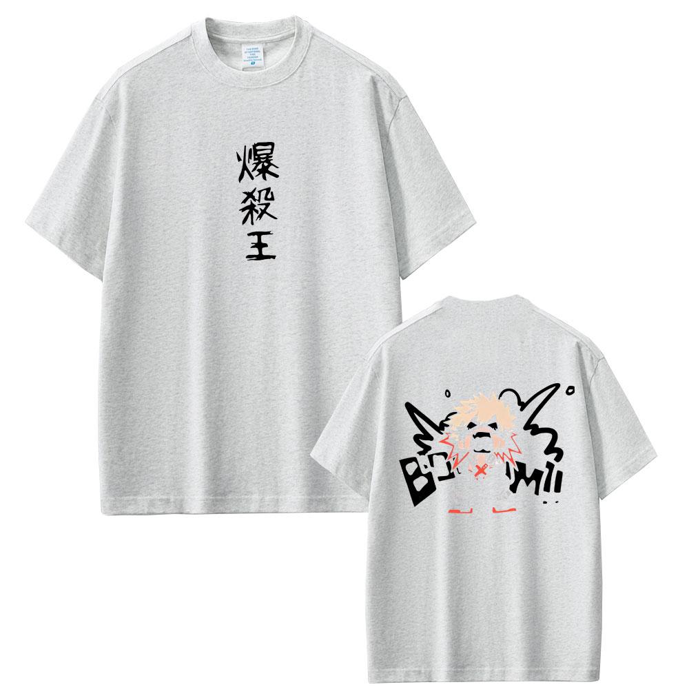 Hot Sale Anime My Hero Academia Bakugou Katsuki Graphic Tshirt Unisex Women Casual Soft Cotton Y2K Tshirt Male Unisexga Funny Tees