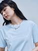 THE GREEN LAB The Green Lab Foil Lettering Short Sleeve T-Shirt [Light Blue]