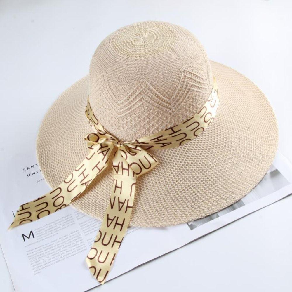 

Соломенная шляпа с защитой от УФ-лучей, шляпа-ведро с широкими полями, простая пляжная кепка, для занятий спортом на открытом воздухе