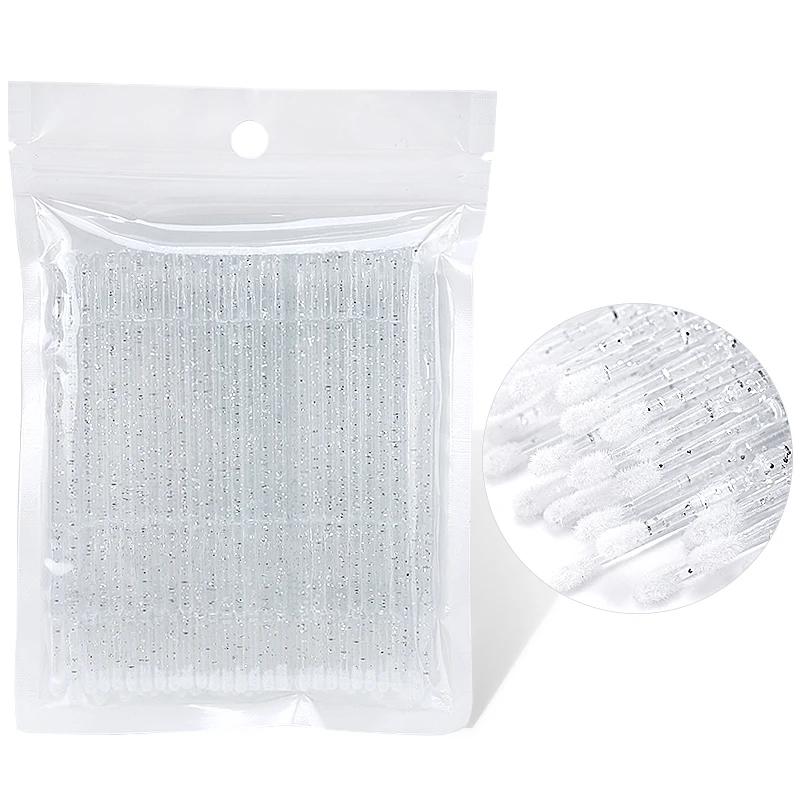 50/100Pcs Brushes Lipstick ApplicatorWands Eyelashes Extension Makeup Brushes Lip Brush CrystalT ools Eyelash Disposable Makeup