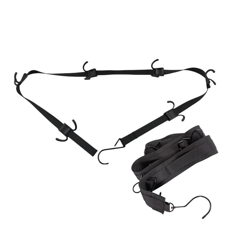 

Hockey Portable Gear Rack Strap Organizer Portable Drying Rack with 12 Hooks,Hockey Equipment Strap,Sports Gear Organizer United States