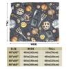 Weltraum Planeten Raketen Super Weiche Decke Kinder Plüsch Bettwäsche Überwürfe Lustige Heimdeko Flanell Tagesdecke Sofa Bettbezug