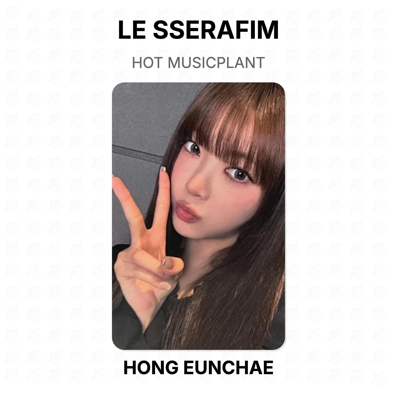 LE SSERAFIM HOT MUSICPLANT Official Photocard HONG EUNCHAE