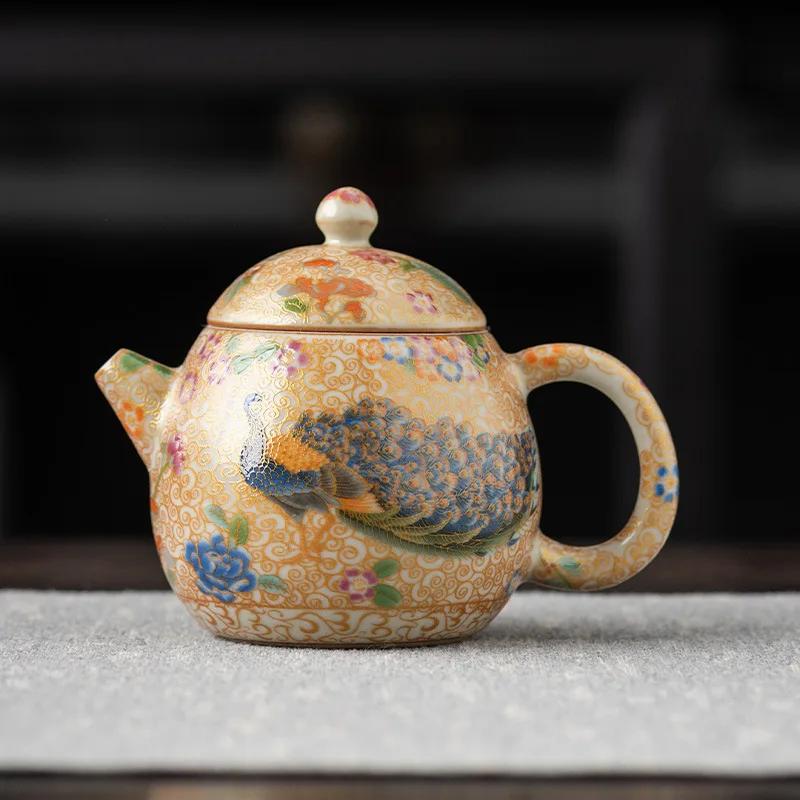 

Small Capacity Yixing Zisha Teapot Handmade Ball Hole Filter Xishi Teapot Chinese Kung Fu Tea Set Business Gift