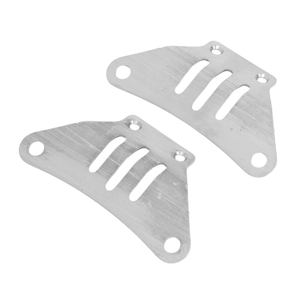 RC Car Chassis Armor for Scale Tamiya TT02 RC Upgraded Stainless Steel Metal RC Car Armor Chassis Guard Silver Corrosion Easy RC Car Accessory 1/10