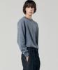 NOTIG Wool Blend Tweed Round Knit Navy_Okw2Swrl201N1