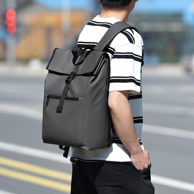 Roll-Top Business Laptop Backpack