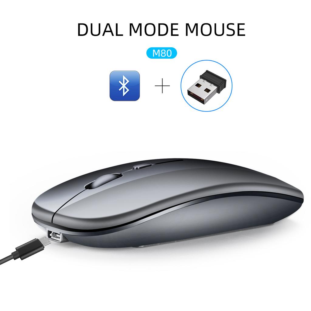 M90 Bluetooth Dual-mode 2.4G Mouse, Laptop Desktop Office Mouse, Silent Wireless Mouse