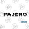Per Mitsubishi Pajero Auto 3D Lettere Metalliche Logo Badge Decalcomanie Adesivo Auto Auto Bagagliaio Posteriore Emblema Alfabeto Adesivi Styling