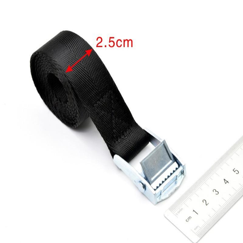 Durable Cargo Straps with Rust Proof Metal Buckle Multi Purpose Tie Down Belt for Car Motorcycle Bicycle Travel Use