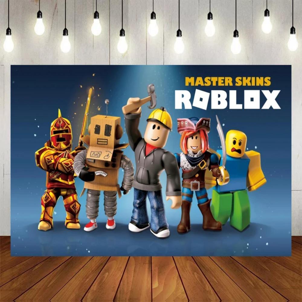 Hot Robot Roblox Dětská Narozeninová Párty Potřeby Sada Jednorázové Nádobí Roblox Papírové Talíře Kelímky Balónky Baby Shower Party Dekorace