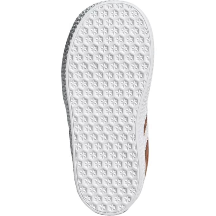 Adidas Gazelle Comfort Closure EL I Gebraucht Braun Baby Sneaker Wolkenweiß Gold-Metallic IH0360