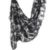 Modal bedruckter ethnischer Schal für Damen - Leichte Satin-Oberfläche Wickeltuch 180x80cm Ganzjahres-Boho-Accessoire