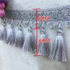 1m Long Sewing Tassel Fringe Lace DIY Fabric for Home Accessories Trim Curtain Thread Decorative Webbing Tassle Cotton Fringes