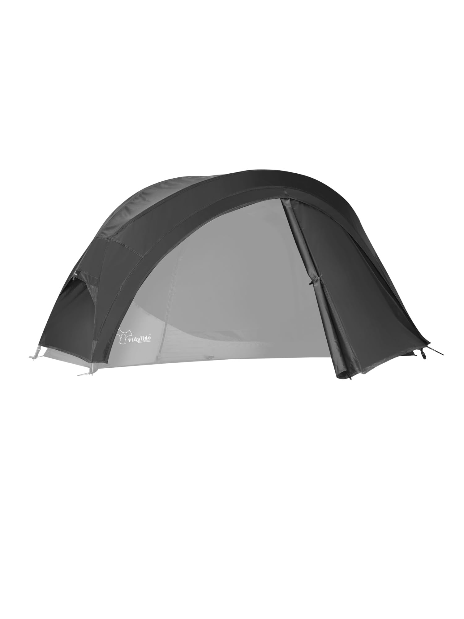 

VIDALIDO Solo Tent, 1-2 Person Camping Tent, Freestanding Cot Tent, Breathable, Windproof, Lightweight, Easy-to-Use Tent (Black, Flysheet Only)
