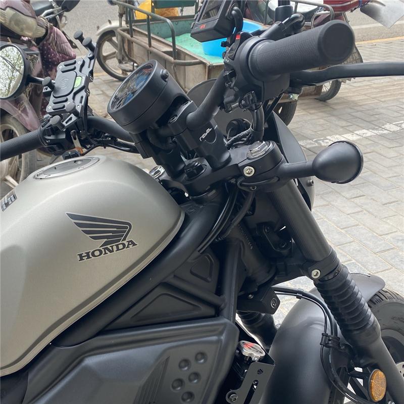 REBEL1100 Motorcycle Handlebar Riser Mount Clamp For Honda CMX1100 Rebel1100 CMX300 500 2017- High Lifter Risers