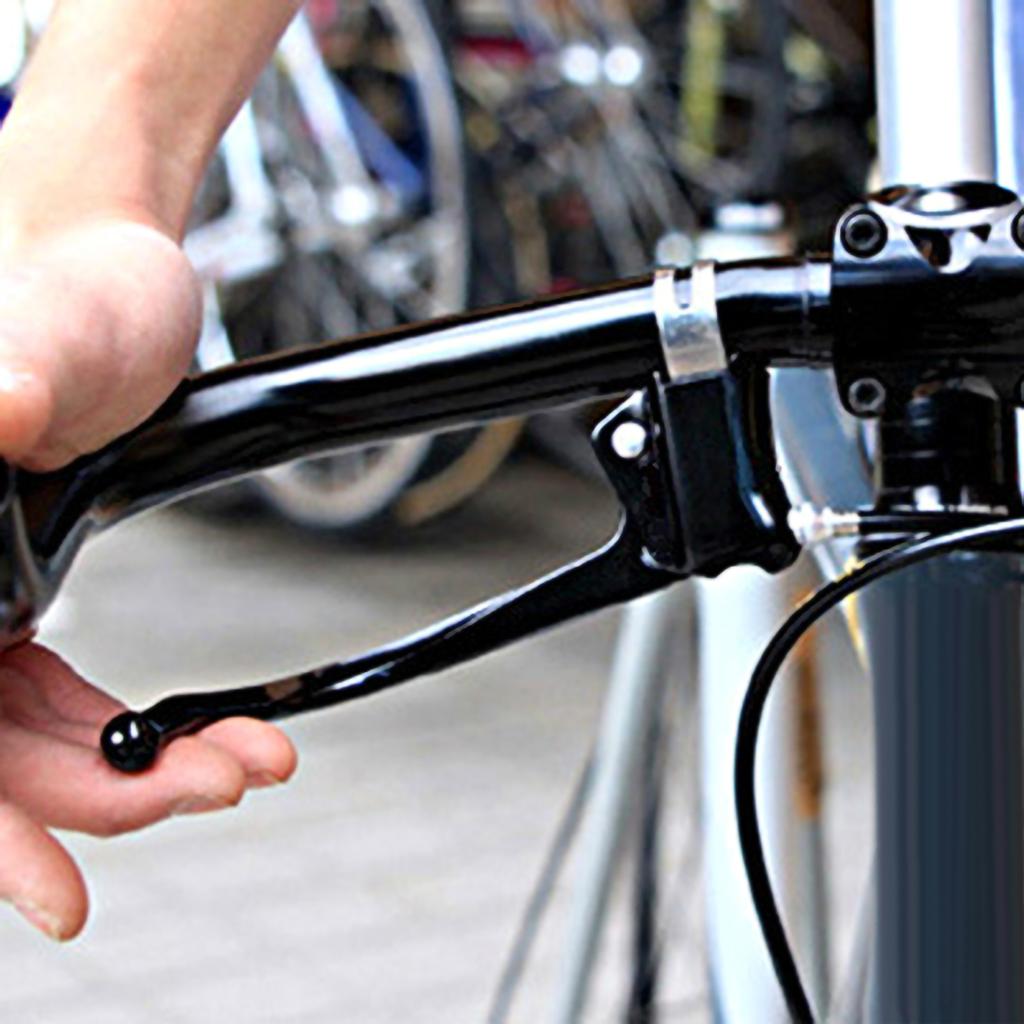 1 Pair Bike Brake Lever City Retro Road Handlebar Bent Bar Brake Lever Fixed Gear Bike Brake Handle