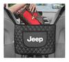 Borsa Portaoggetti in Pelle per Interni Auto Organizer per Oggetti Vari per Jeep Grand Cherokee Wrangler JK Gladiator Compass Renegade Patriot