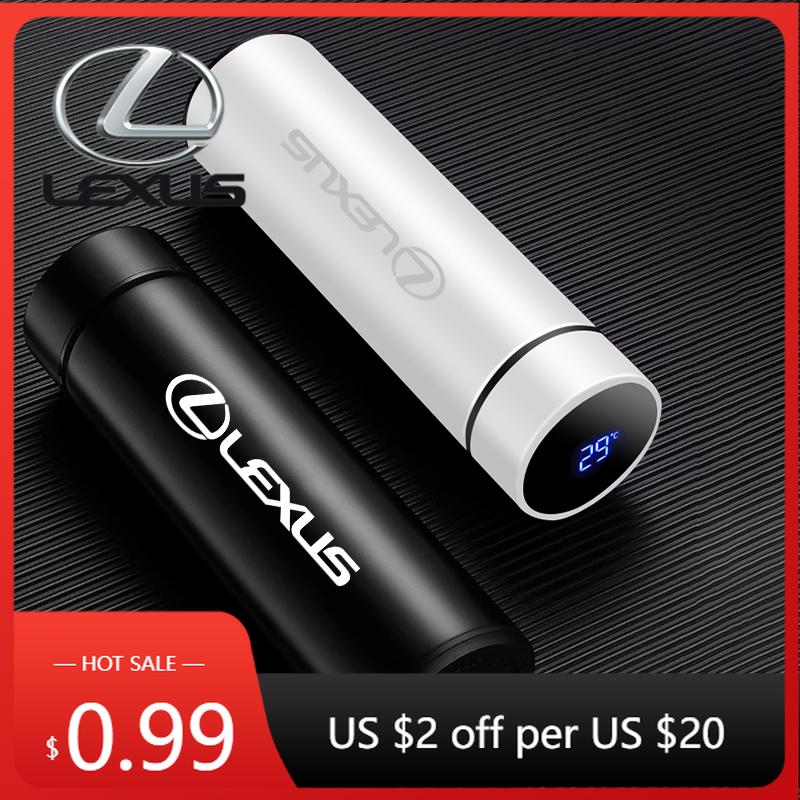 CCBZG1 Interior Stickers Car Emblem Insulated Cup Stainless Steel Teacup For Lexus RX330 IS250 Ct200h ES300h Intelligent Temperature Di