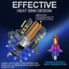 TOAUTO H4 LED Lights Bulbs 300W 30000LM Car Headlights H11 9005 H7  LED Headlight Canbus Turbo Lights for Car 6000K 12V 24V