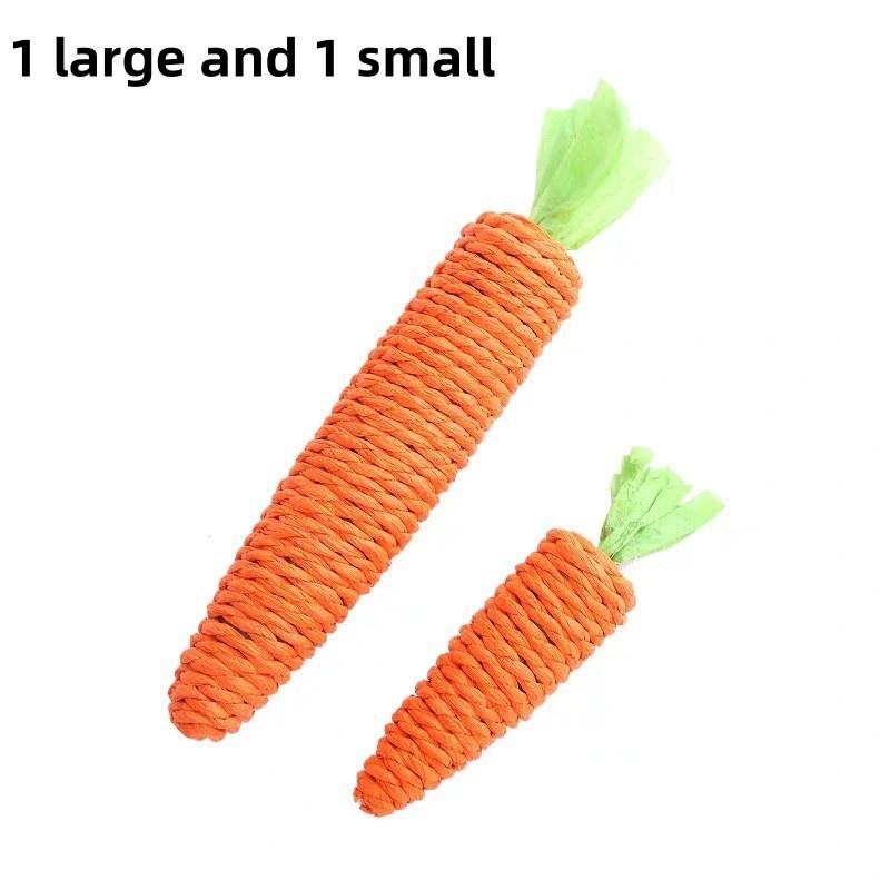Katzenspielzeug mit Karottengeräuschen, Haustierprodukte, bissfest, Papierseil, Kratzspielzeug, saubere Zähne, interaktives Spiel, Katzenkarotten-Kauspielzeug für Katzen