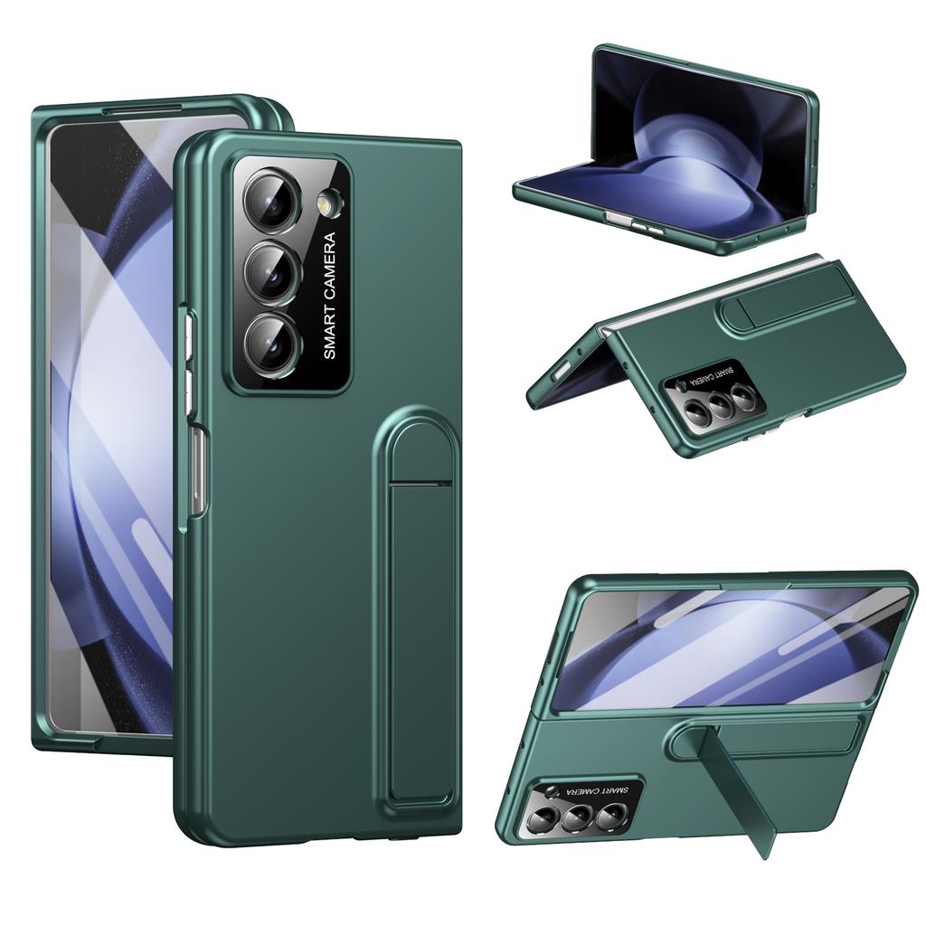 For Samsung Galaxy Z Fold5 5G Case Foldable Kickstand Skin-Touch PC Phone Cover Built In Screen Protector