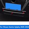 Front Lower Bumper Grille Racing Grill Trim Sticker For Nissan Sentra Sylphy - 2024 Steel Accessories Car Styling