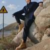 Timberland Prémiová série Vodotěsné Klasické žluté boty Krátké outdoorové boty Pánské boty Pšeničné TB010061W